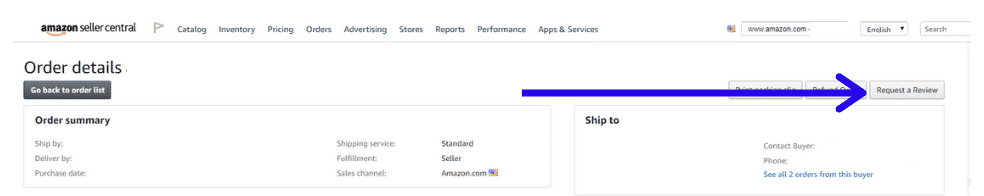 Request Review Button - How To Get Amazon Reviews - The Source Approach - Amazon Consultant and eCommerce Consultant