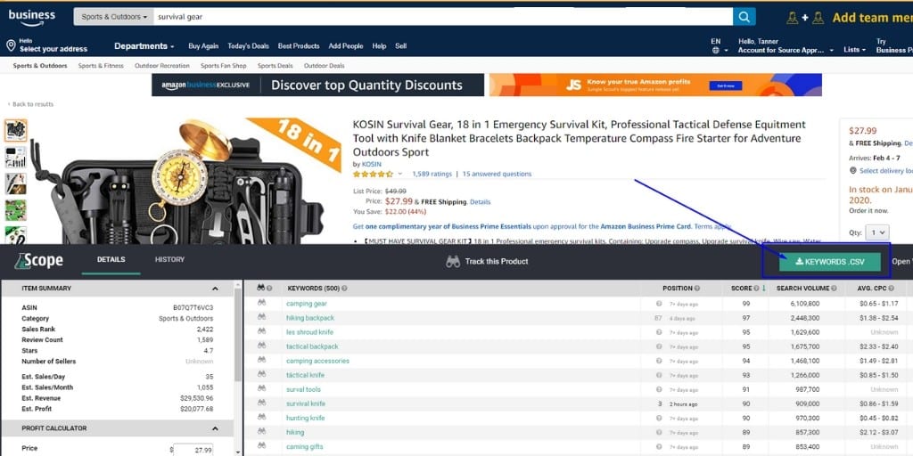 Use Scope For How To Use Amazon Keywords - Amazon SEO Everything You Need To Know - The Source Approach - Amazon Consultant and eCommerce Consultant