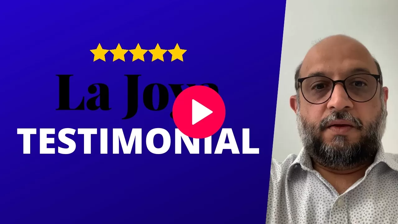 La Joya - Testimonial Amazon Consultant Consulting Amazon Amazon Consulting Amazon Consultants Amazon Consultancy Amazon Selling Consultant Amazon Seller Consultant Amazon Seller Consultants Amazon Seller Consulting Amazon Selling Consultants